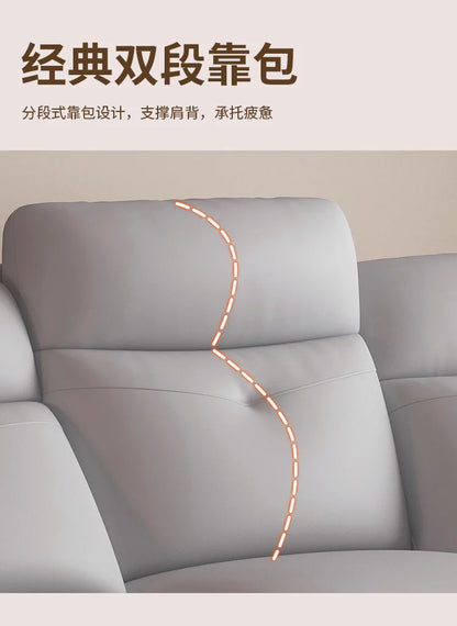 Comfort Electric Recliner Sofa Leather Sectional Genuine Retractable Combined Couch Bed Convertible Divano Letto Furnitures