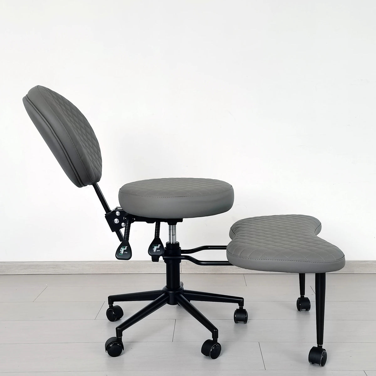 Cross Legged Chair - Meditation Chair With Wheels  ADHD Chair Height Adjustable Seat  Adjustable Footstool