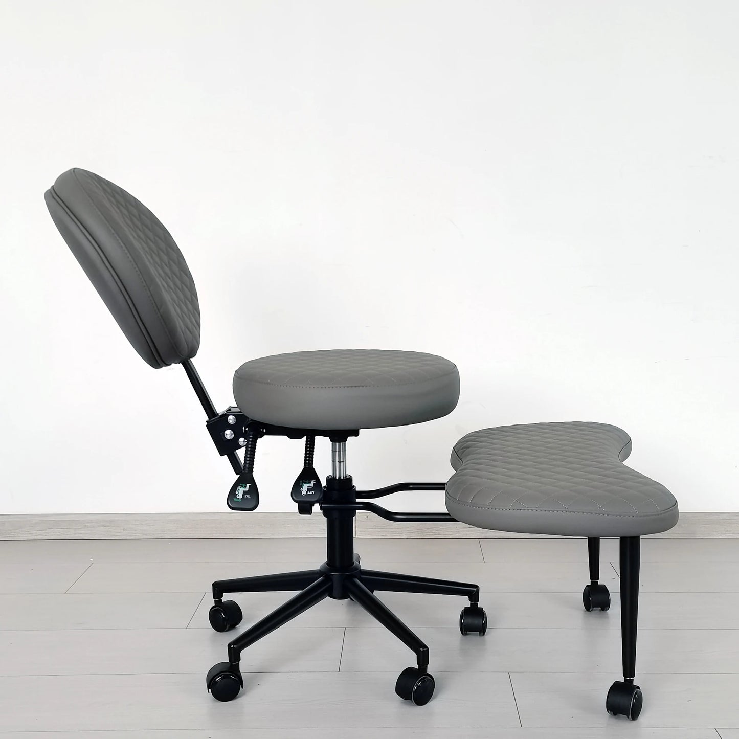 Cross Legged Chair - Meditation Chair With Wheels  ADHD Chair Height Adjustable Seat  Adjustable Footstool