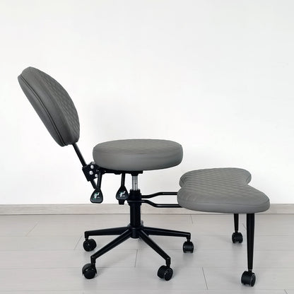 Cross Legged Chair - Meditation Chair With Wheels  ADHD Chair Height Adjustable Seat  Adjustable Footstool