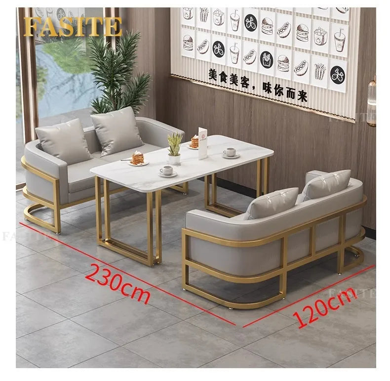 Linlamim Fabric Sofa Set Furniture Living Room Sofa Set with Desk and Stools / Big U Shape Cloth Couch Sofas for Home Furniture