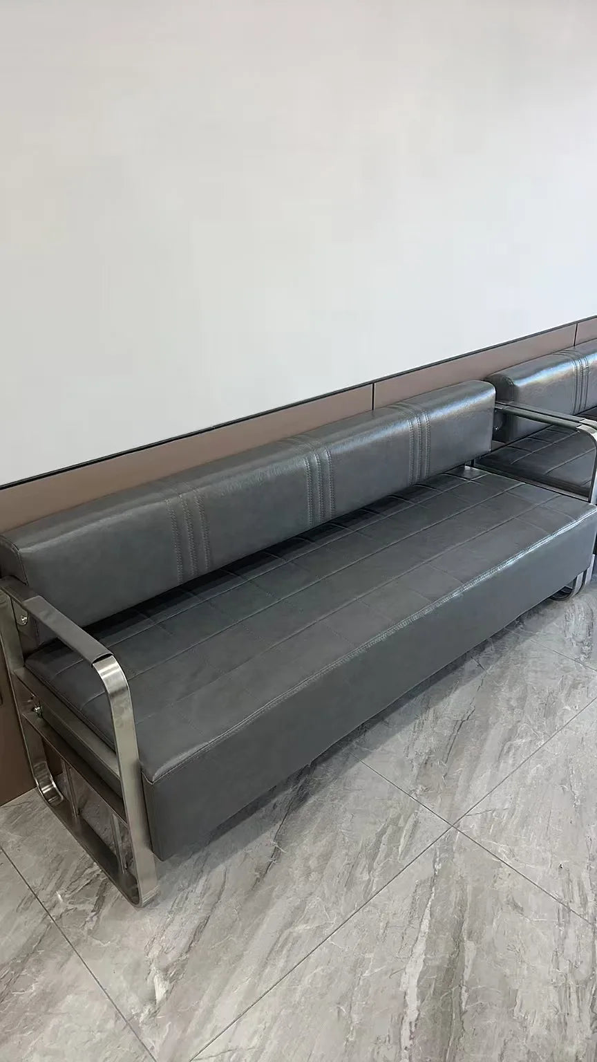 Cullinan Series Office Lobby Reception SofaHigh Resilience SpongeMetal FrameModern Ergonomic Design Multiple Colors
