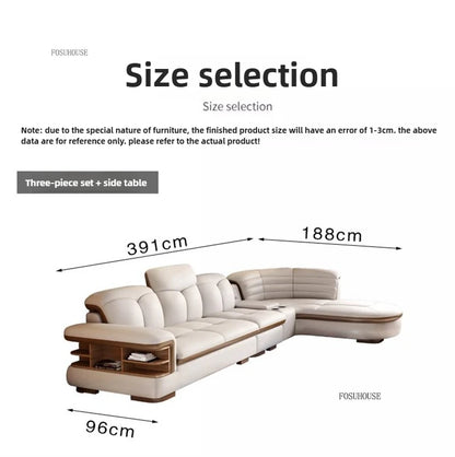 Design Artificial Leather Living Room Sofa Corner Combination Luxury Sofas Living Room Personality Home Furniture