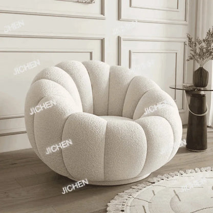 JC Lazy Pumpkin Sofa Sleepable and Reclining Lounge Chair Living Room Small Apartment Swivel Sofa Chair