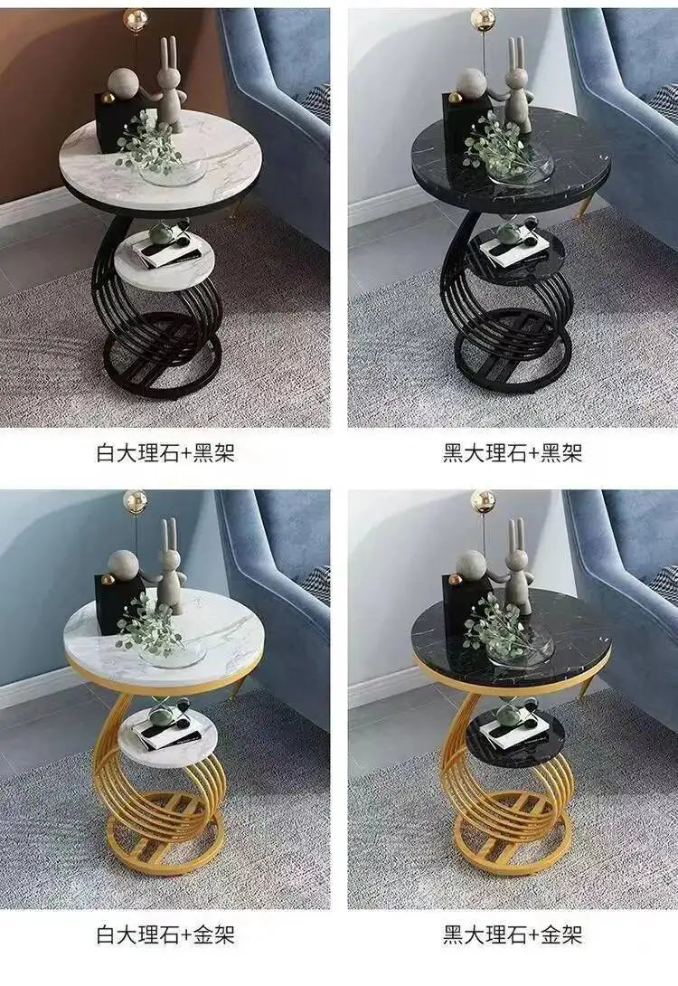 Nordic Round Coffee Tables Books Big Luxury Gold Nordic Hall Side Coffee Table Bedside Dressing Mesitas De Noche Home Furniture