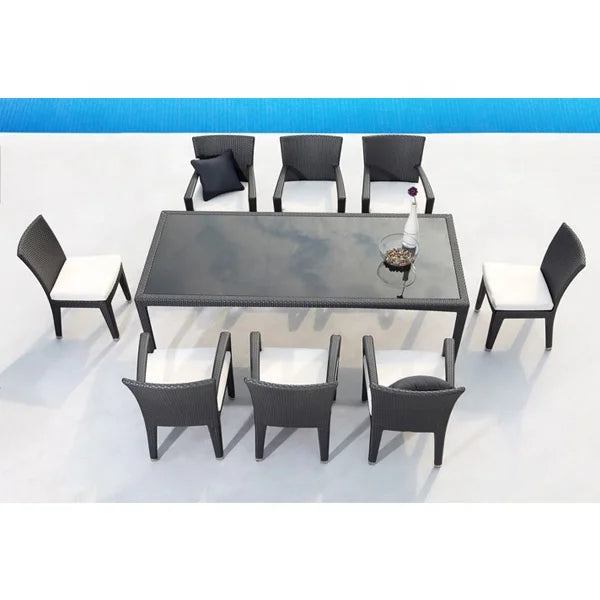 Modern Outdoor Garden Patio Restaurant Furniture Set Rattan Dining Tables and Chairs Outdoor Garden Furniture Sets