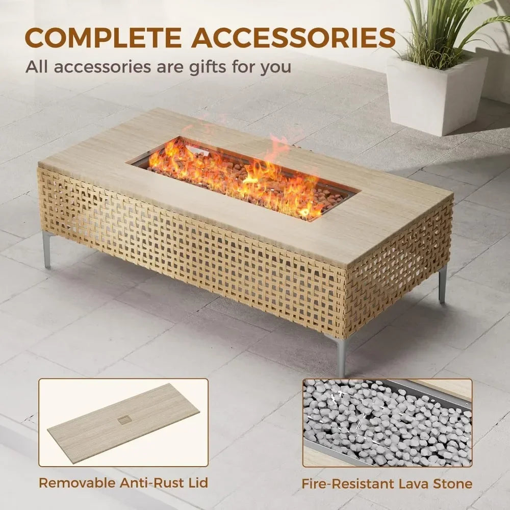 9-Piece Patio Furniture Set with 47