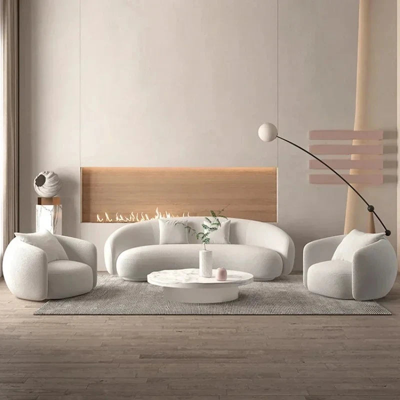 Italian Banana Sofa Minimalist Shaped Sofa Living Room Simple Modern Arc Cashew  Set Lazy Sofa Home Furniture