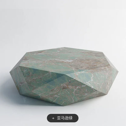 Living room creative water chestnut rock slab coffee table luxury tea table Nordic modern simple diamond rock slab coffee table