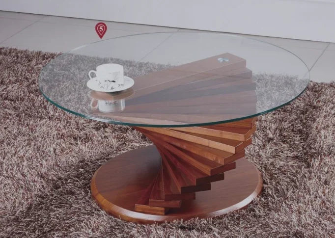 Table basse moderne en verre blanc, dernière conception de haute qualité