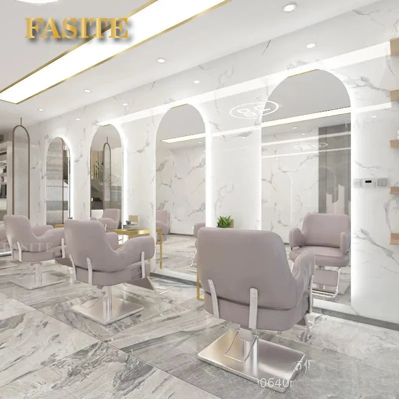 Beauty Barber Shop Mirror Frameless Barber Shop Internet celebrity hair salon