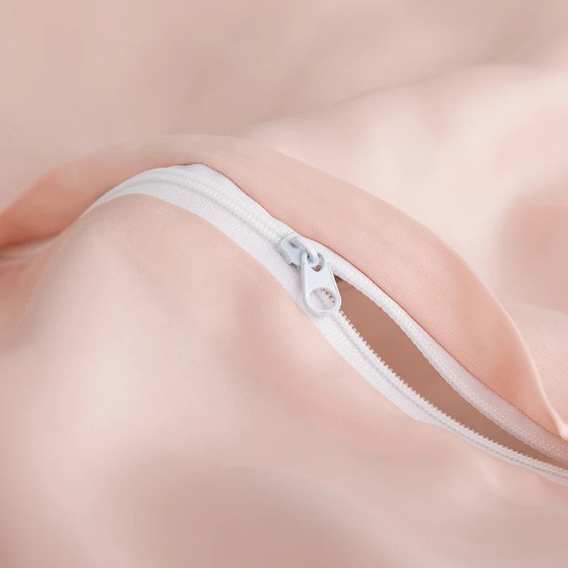 100% Mulberry Silk Bedding Set Solid Color Natural Silk Duvet Cover Set Twin King Queen Size Bed 3pcs/4pcs/5pcs Bed Sheet Set