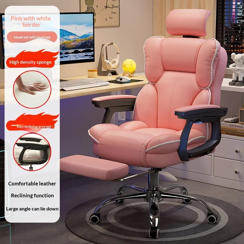 Ergonomic Office Chair Gaming High Back Computer Desk Chair Adjustable Lumbar Support Reclining Swivel Armrest Home Sillas