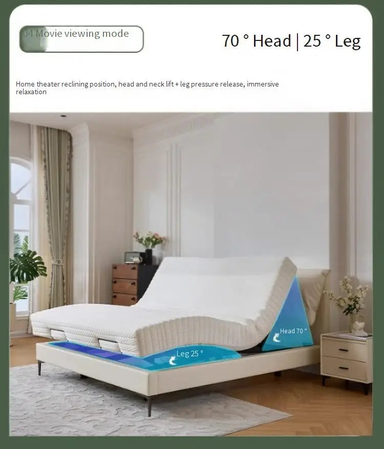 Soft bed Adjustable backrest Soft comfortable bedroom bed Soft folding bed