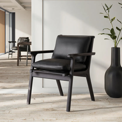 Dining room armchairs, leather dining chairs