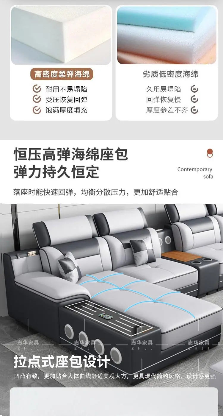 Seater Modern Sofa Ajustable Luxury Sectional Multifunctional Reclining Sofa Cushion Lazy Meubles De Maison Salon Furnitures