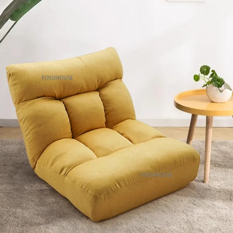 Creative Lying and Sleeping Living Room Sofa Japanese Tatami Bedroom Lazy Sofa Folding Backrest Lounge Chair Home Floor Chair