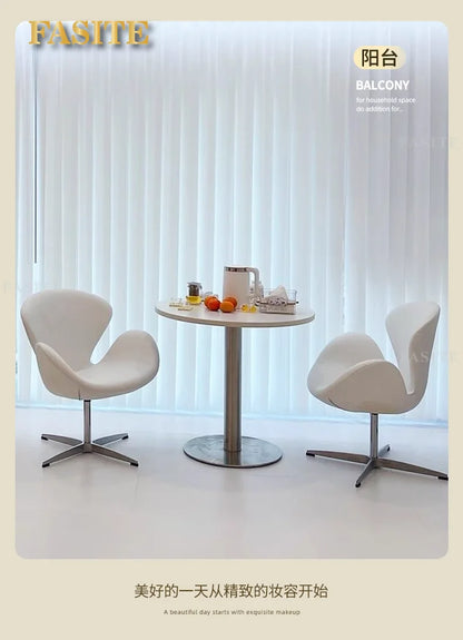 New Computer Chair, Home Bedroom Girls Makeup Chair, Comfortable Sedentary Dressing Table Stool, Sherpa Lift Swivel Chair