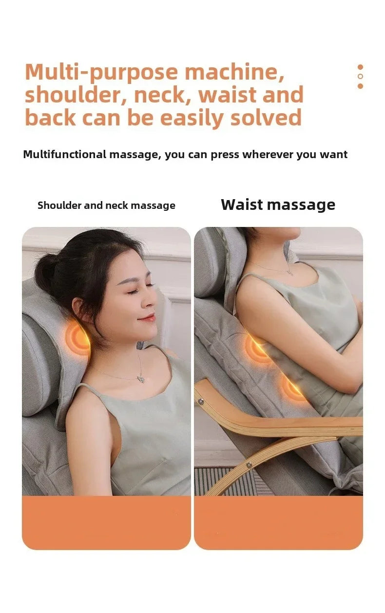 Newly Upgraded Multifunctional Massage Chair with Roller Heating and Vibration Full Body Massage Lounge Chair Recliner Chair