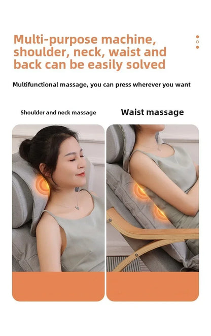 Newly Upgraded Multifunctional Massage Chair with Roller Heating and Vibration Full Body Massage Lounge Chair Recliner Chair