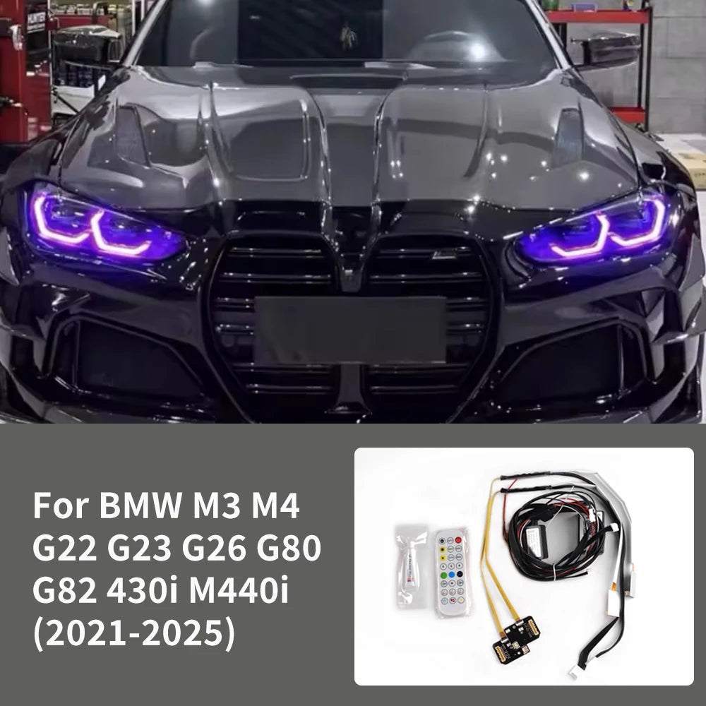 For BMW G80 G82 G22 G23 G26 Laser Headlight Upgrade Kit Left Right RGB DRL APP Control LED Module Direct Fit OEM Style 2021 2025