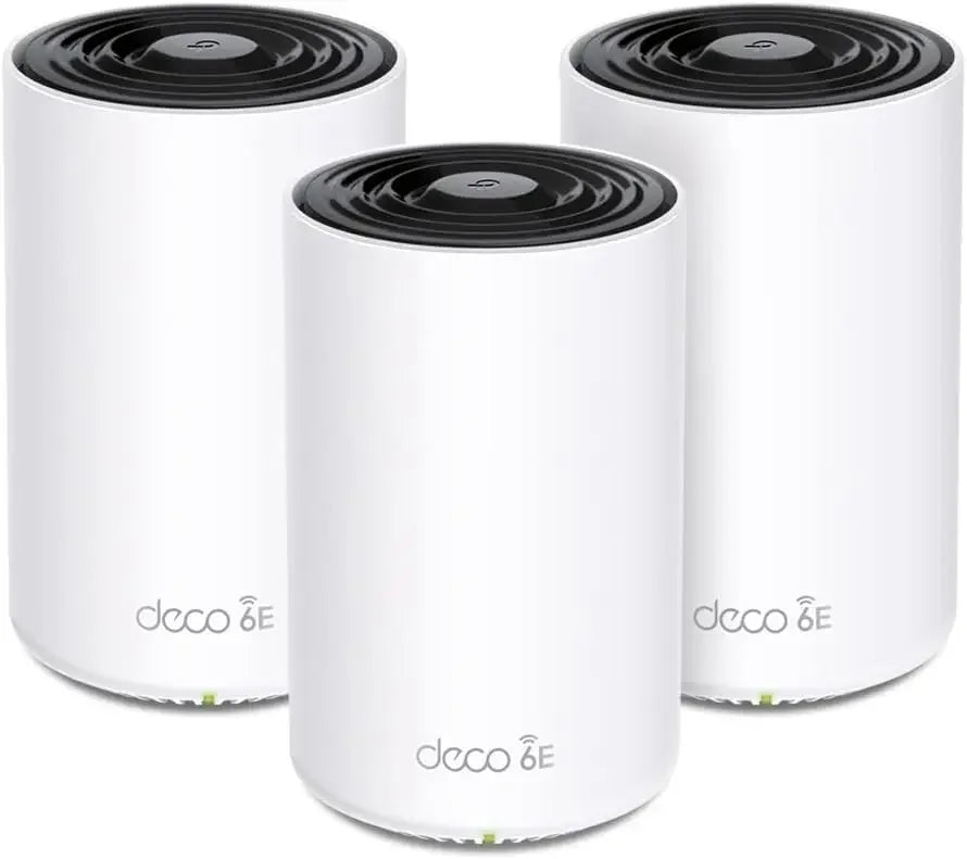 NEW  Deco AXE5400 Tri-Band WiFi 6E Mesh System – Wi-Fi up to 7200 Sq.Ft, Engadget Rated Best Mesh For Most People, Replaces W