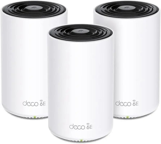 NEW  Deco AXE5400 Tri-Band WiFi 6E Mesh System – Wi-Fi up to 7200 Sq.Ft, Engadget Rated Best Mesh For Most People, Replaces W