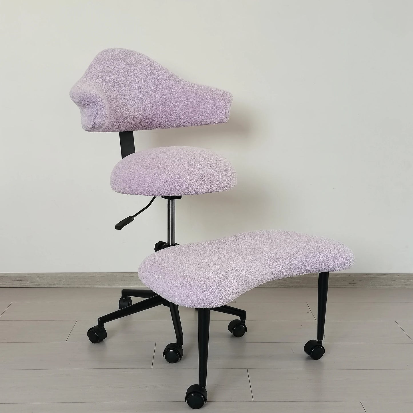 Cross Legged Chair - Meditation Chair With Wheels  ADHD Chair Height Adjustable Seat  Adjustable Footstool