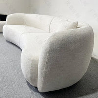Living room modern simple cashew fabric leisure sofa