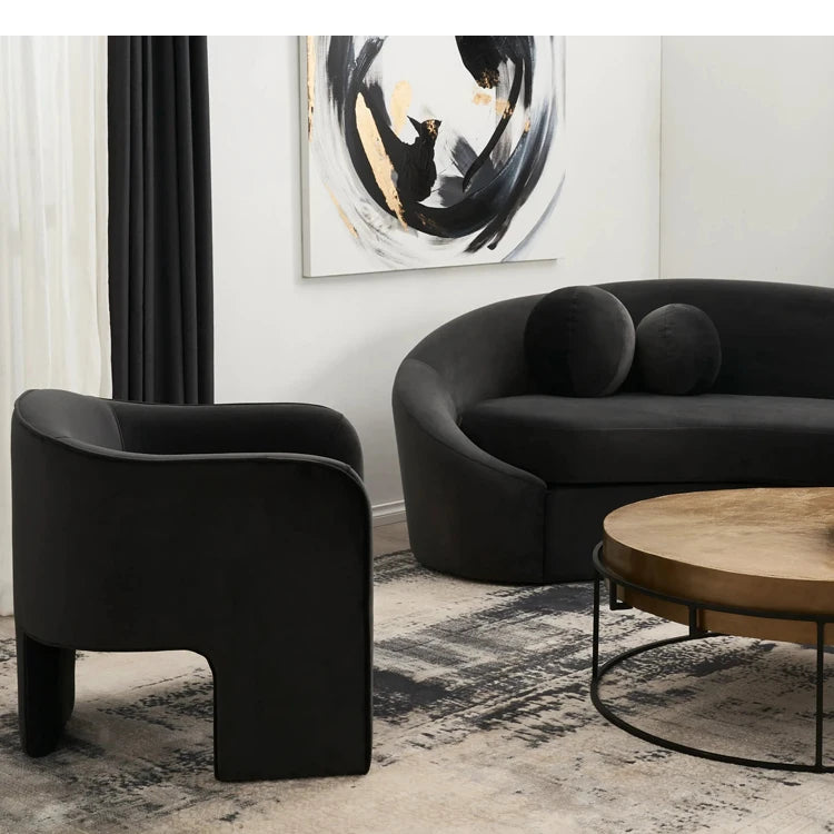 Living room furniture, modern cashmere chair, living room lounge chair