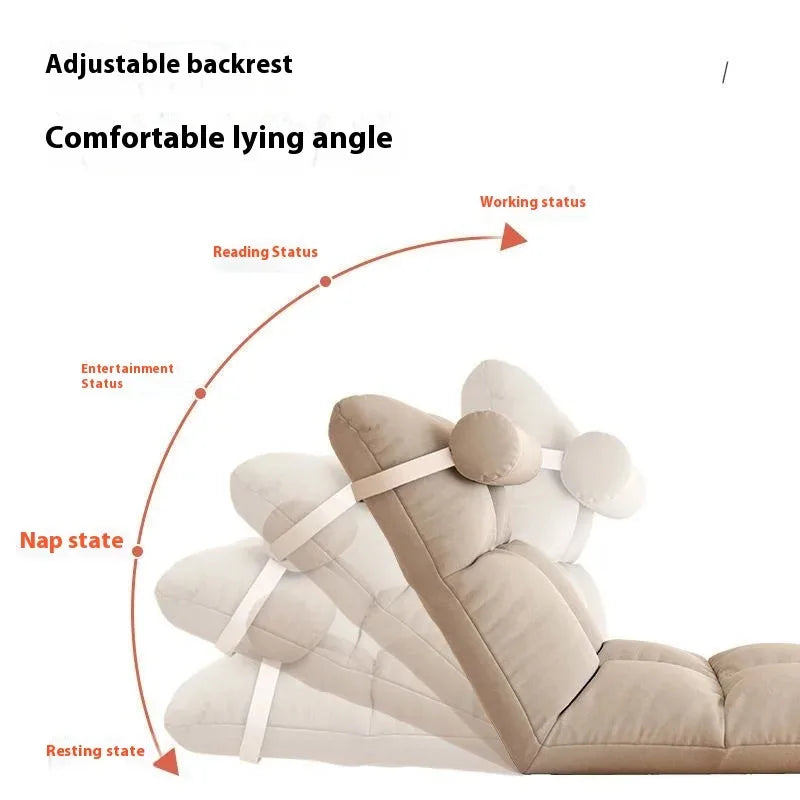 Folding Backrest Chair, Lazy Sofa, Bedroom, Dormitory, Single Seat Cushion, Bed Backrest, Bay Window, Balcony Tatami