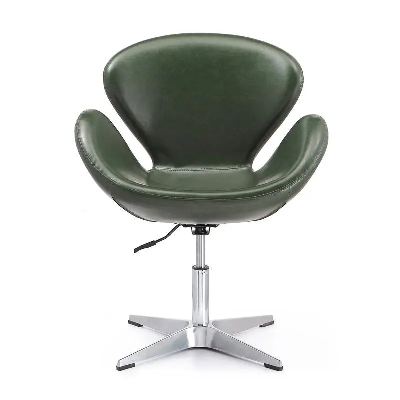 Forest Green Swivel Lounge Chair - Upholstered Modern Furniture for Living Room, Office, or Reading Nook