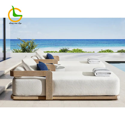 Teak Outdoor Furniture Hotel Luxury Outdoor Furniture Modular Cushion Couch Outdoor Lounge Patio Furniture Sofa Set