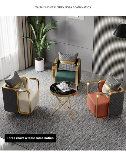 Living Room Single Sofa Dining Chair Victoria Relax Armchair Voven Upholstered Replacement Chairs Booster Nordic Floor Furniture