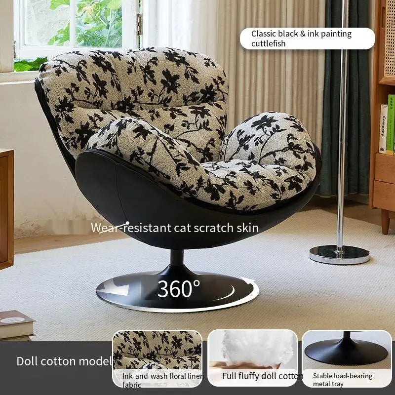 Large Swivel Chair, Modern Luxury Design, Relaxing Comfy Armchair, Lazy Puffs Sedie Da Soggiorno Home Furniture