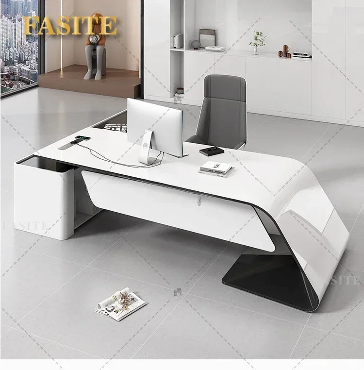 Reliable Writing Study Meeting Office Desks Luxury Drawers Vanity Storage Office Desks Corner Escritorios De Oficina Office Furn