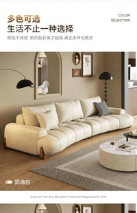 Modern Leather Relax Sofa Living Room Minimalist Luxury Sectional Nordic Sofa Adults Designer Divani Soggiorno Home Furniture