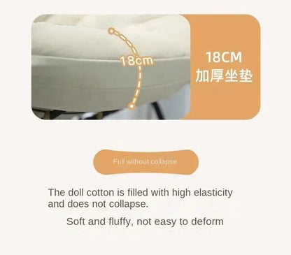 Metal Rocking Chair Adult Reclining Chair Balcon Home Single Leisure Chairs Living Room Red Sofa Chair Lazy Recliner