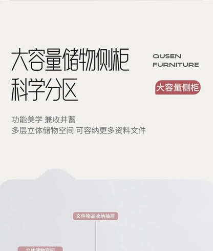 Simple and light luxury office desk and chair combination President's table Manager table Large desk office