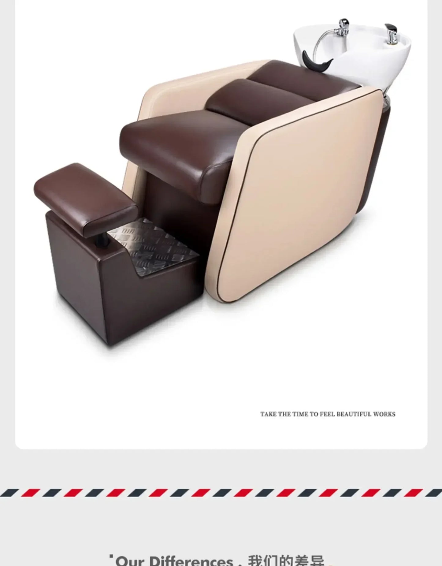 yj5 lx29Beauty Shop Lying Half Shampoo Chair Hairdressing Salon Bed Special Spa Shop Flushing Bed