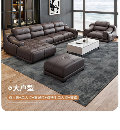 LH leather sofa first layer cowhide modern simple combination large and small apartment sofa