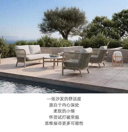Nordic Minimalist Design Outdoor Sofas Office Modern Decoration Creative Garden Sofas Personality Accent Furniture Silla Lshysf