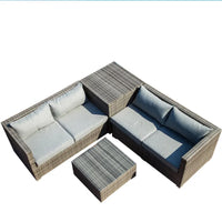 Courtyard sofa, villa, garden terrace, sun protection, waterproof, outdoor leisure rattan weaving corner
