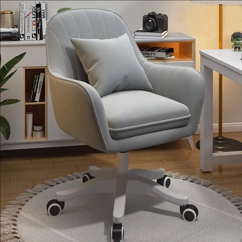 Ergonomic Swivel Computer Office Chair Lift Adjustable, Comfortable Back Support for Bedroom Dorm Study