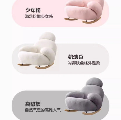 Back Support Pink Chairs Modern Cute Designer Nordic Chair Lounge Recliner Luxury Sillones Modernos Para Sala Home Furniture