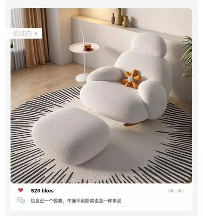 Rocking chair household balcony recliner leisure chair living room sofa chair Internet celebrity single sofa Lazy