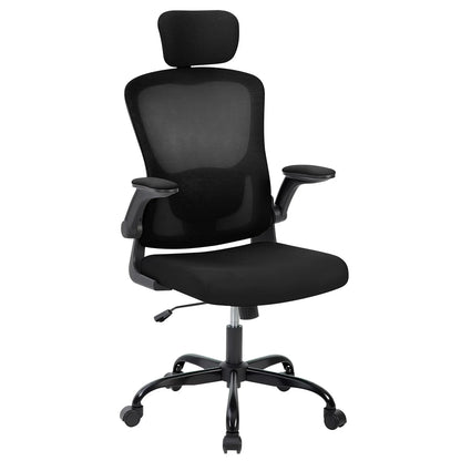 Office Computer Desk Chair Ergonomic Office Chair High-Back Mesh Home Office Chair With Adjustable Headrest And Lumbar Support