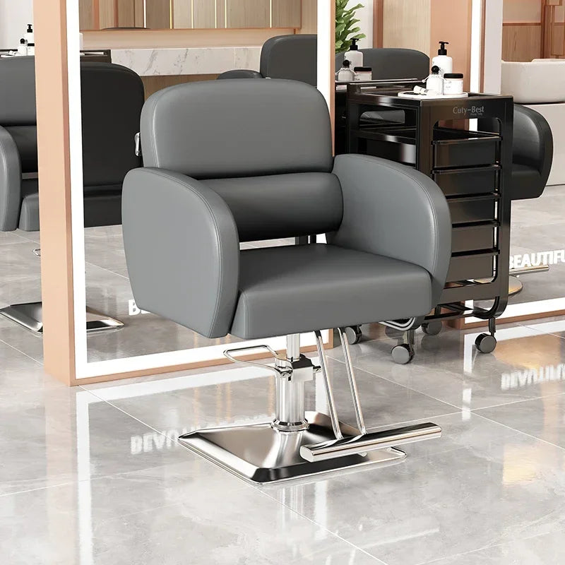 Classic Fashion Barber Chairs Simple Exquisite Trendy Premium Salon Chairs Beauty Modern Bancos Con Ruedas Salon Furniture