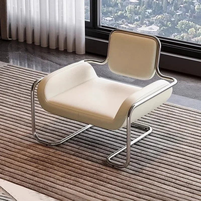 Hestora Ergonomic Lobby Chair PU Leather Office Waiting Room Seat Heavy Duty Steel Frame High Density Cushion for Salon Receptio