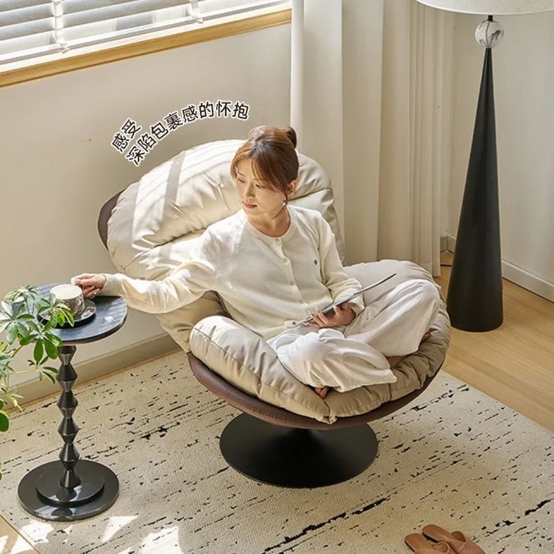 Lounge Chair Swing Egg Shell Daybed Rocker Relaxation One Person Cozy Nest Sofa Lounge Chair Home Furniture Sofa Bed Furniture